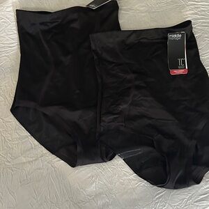 TC Black Shapewear Briefs Firm Control High Waisted L